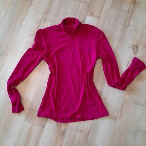 Magenta Turtleneck Sweater
